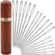 thumbnail image 1 of Agujas de coser yklbpd 18 piezas 46/60/70 mm acero inoxidable, 1 of 9