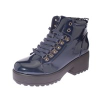 Botin Charol Dark Blue Vía Franca