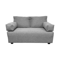 Induhome - Sofa Elle 2 Cuerpos Chenille Gris