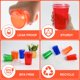 thumbnail image 3 of Vasos para niños L LIKED – Pack de 200 unidades de 355 ml con tapas y pajillas, 3 of 8