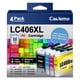 thumbnail image 1 of Cartuchos de tinta Caclemo LC406XL para impresora Brother (paquete de 4), 1 of 6