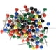 thumbnail image 1 of Chinchetas para mapas, cabeza de plástico, punta de acero, colores surtidos, 100 unidades, 1 of 3