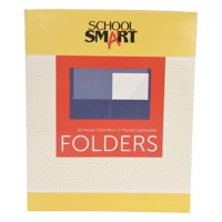 Folder School Smart, 2 Bolsillos, Azul Oscuro, Paquete De 25