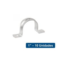 Volteck - Abrazaderas Omega Metálicas 1"" 10Un