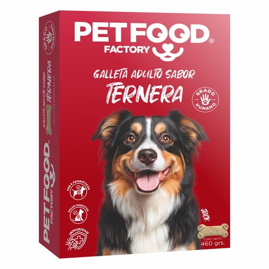 Galletas Perro Adulto Seco Sabor Ternera Caja 460 g Pet Food