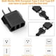thumbnail image 3 of Adaptador de enchufe de viaje de Europa a América/Canadá, paquete de 5, convertidor de enchufe de viaje europeo, adaptador de enchufe de viaje universal, adaptador de enchufe de alimentación de Europa, 3 of 7