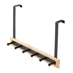 Magideal - Ganchos Para Colgar Sobre La Puerta Ganchos, Colgador Para Toallas Sobre La Puerta Para Perchas De Tela Para Bolsas De Sombreros, Resistentes, G Negro