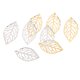 thumbnail image 3 of 200 piezas de encantos de filigrana huecos colgantes de la hoja accesorios de la joyería accesorios, 3 of 5
