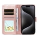 thumbnail image 3 of Funda Billetera FOXDOCK Compatible con iPhone 13 Pro, Diseño Perrito Tierno, Ranuras para Tarjetas y Soporte Plegable, 3 of 6