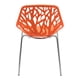 thumbnail image 4 of Silla de comedor LeisureMod Asbury Modern, juego de 2 unidades, color naranja, 4 of 9