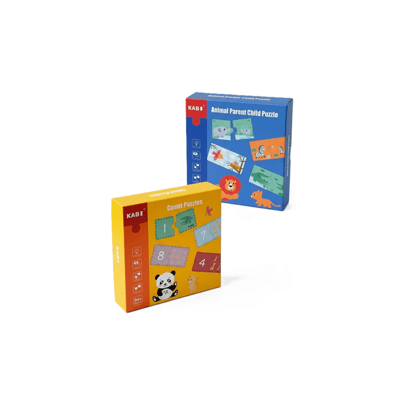 Pack 2 Puzzle 30pcs Didáctico Rompecabeza Montessori Kb-1111