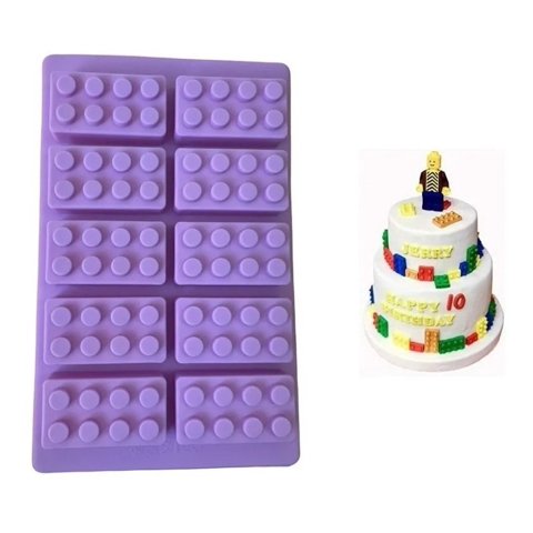 Genérico - Molde De Silicona Molde Fondant Molde Reposteria Molde Bloques