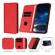 thumbnail image 5 of Funda Cartera Magnética para Samsung Galaxy S23 FE Protección Antichoque con Ranuras Rojo, 5 of 6