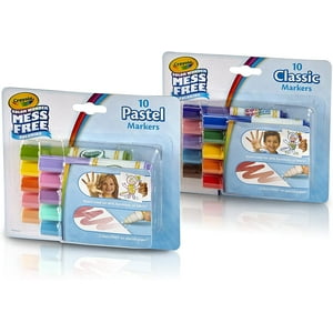 Marcadores Crayola Color Wonder Sin Desorden Colores Clásicos Y Pastel 20 Uds 2 Packs