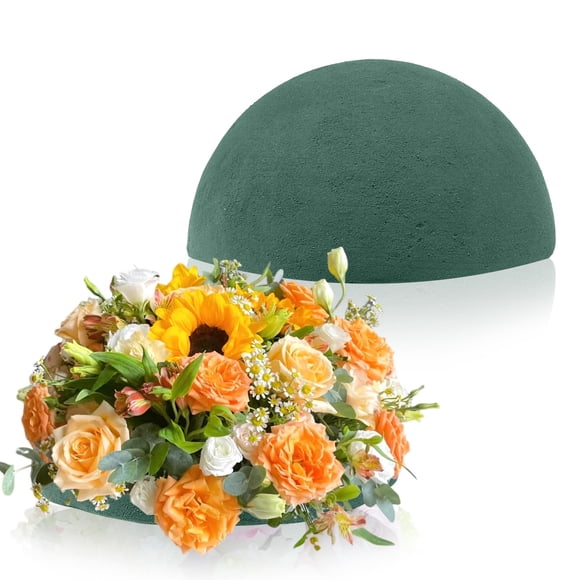 Media bola de espuma floral GCVOPTON de 7,5 x 9,4 cm para arreglos florales