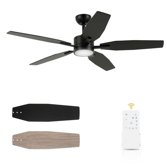 Ventilador de techo FANSHAIN 132 cm con luz y control remoto