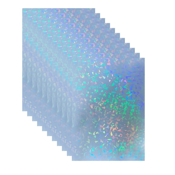Papel adhesivo holográfico Bleidruck A4, 25 hojas, laminado en frío