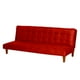 thumbnail image 2 of Futon Turin Cuero Kentucky Rojo, 2 of 3