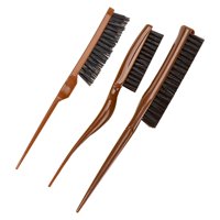 Magideal - Juego De 3 Brochas Para Burlar, Juego De Peines Para Peinar El Cabello, Cepillo Para Bordes De Cabello, Peine Para Peinar, Herramienta De , J