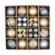 thumbnail image 4 of Juego De 44 Piezas De Adornos De Bolas Navide?as DIY Para Aniversario, Oficina, Restaurante, Color Gris Champán Dorado, 4 of 5