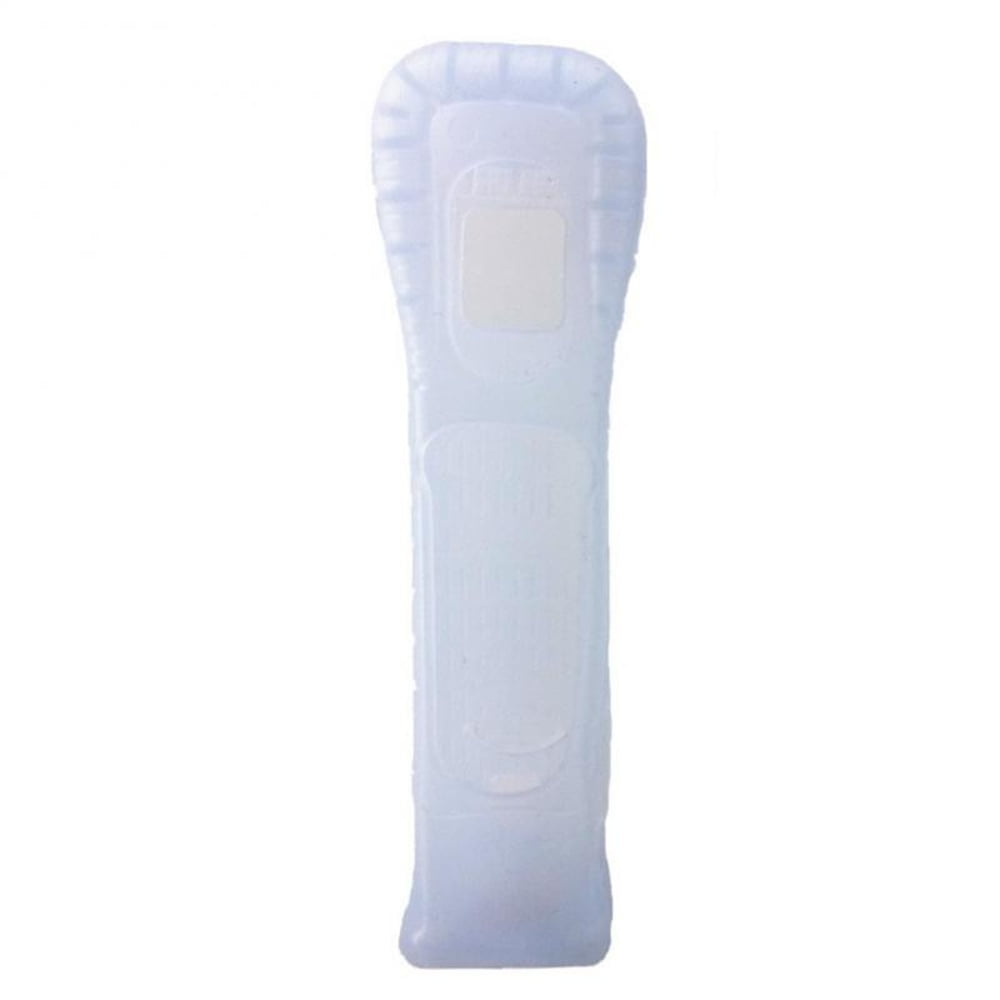 Genérico - Funda Protectora De Silicona Y Correa De Mano Compatibles Con El Mando De Nintendo Wii-blanco