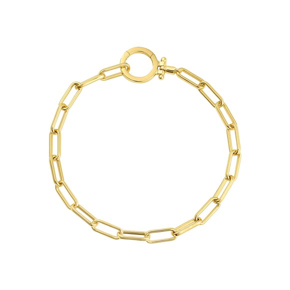 Pulsera Gorjana Parker 18 cm chapada en oro de 18 k