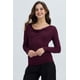 thumbnail image 1 of Polera Mujer Drapeado Delantero Vino, 1 of 4