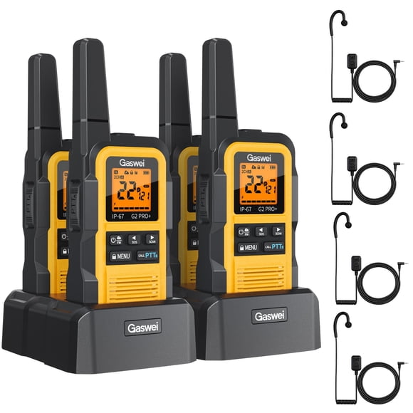 Walkie Talkie Gaswei G2pro+ IP67 Impermeable Pack de 4