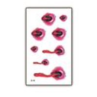 Nonstop - Tatuaje Temporal Halloween Cosplay Disfraz - Herida - 3D