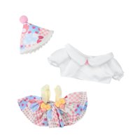 Magideal - Vestido De Juguetes De Ropa De Muñecas De Peluche De 8 Pulgadas Para Suministros De Bricolaje Para El Día Del Día De Cosplay