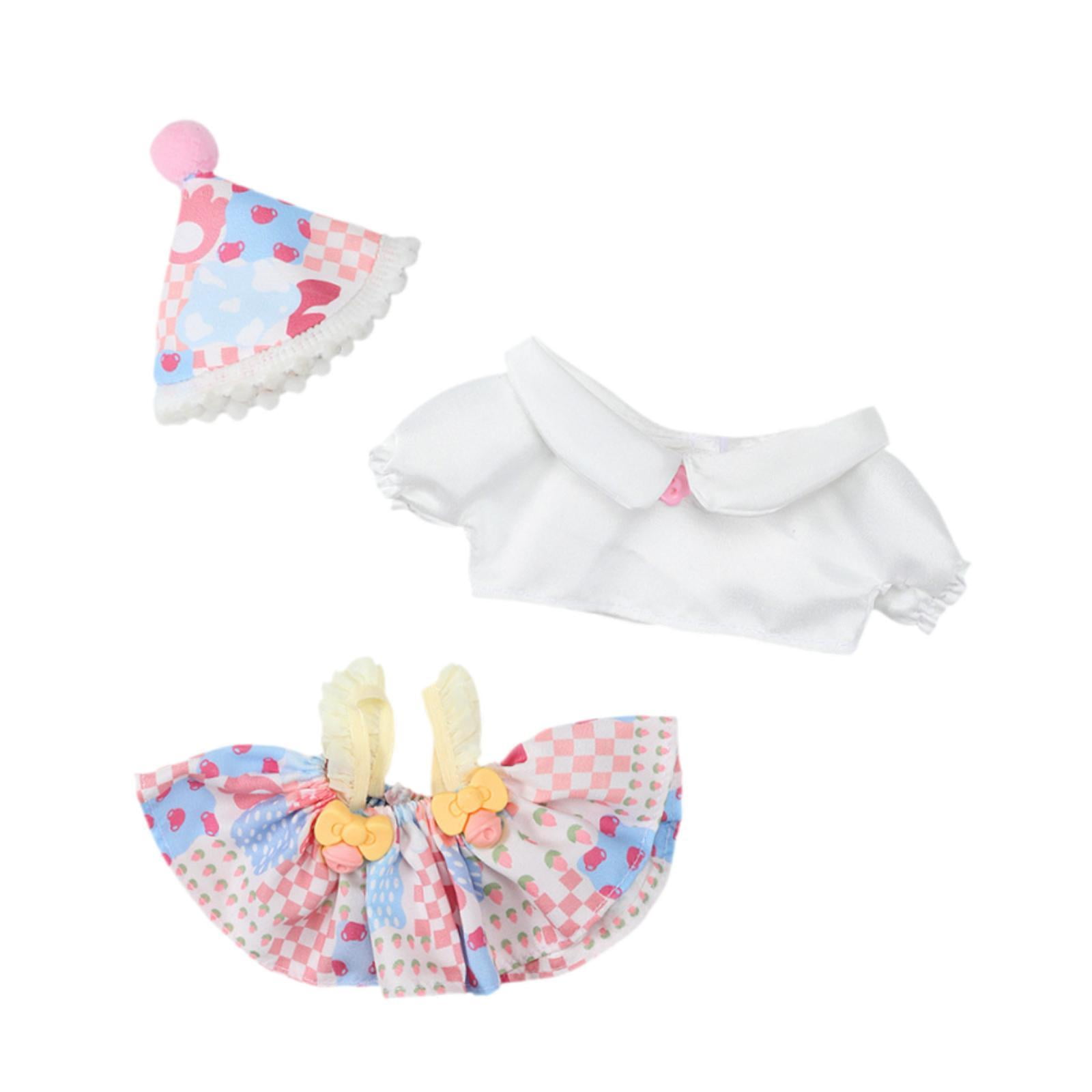 Magideal - Vestido De Juguetes De Ropa De Muñecas De Peluche De 8 Pulgadas Para Suministros De Bricolaje Para El Día Del Día De Cosplay