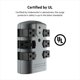 thumbnail image 4 of Protector contra sobretensiones Power Strip Belkin, 6 salidas, 1080 julios, 4 of 6