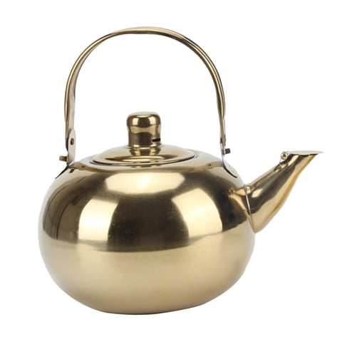 Bothyi - Tetera Con Boquilla Filtrante Y Tapa Para Estufa Con Mango Antiescaldaduras, Cafetera De 1L