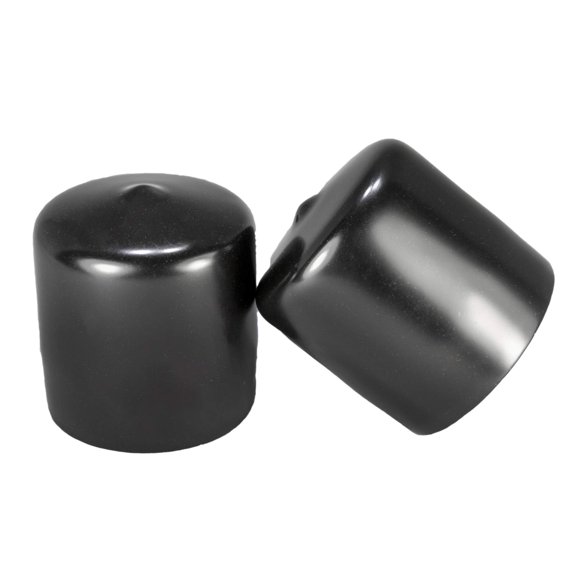Tapones de plástico para orificios Prescott 41 mm de diámetro exterior, negros, paquete de 10