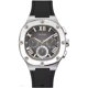 thumbnail image 1 of Reloj GUESS para hombre con correa negra de 42 mm y esfera color bronce, tono plateado, 1 of 6