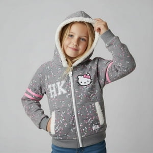 Poleron Niña Hello Kitty Gris 3