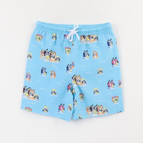Short Niño Celeste Full Print Bluey & Friends Bluey