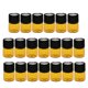 thumbnail image 3 of lotes de botellas vacías de vidrio vacías de 20 piezas vacías con tapón de rosca negro marrón 1 ml, 3 of 5
