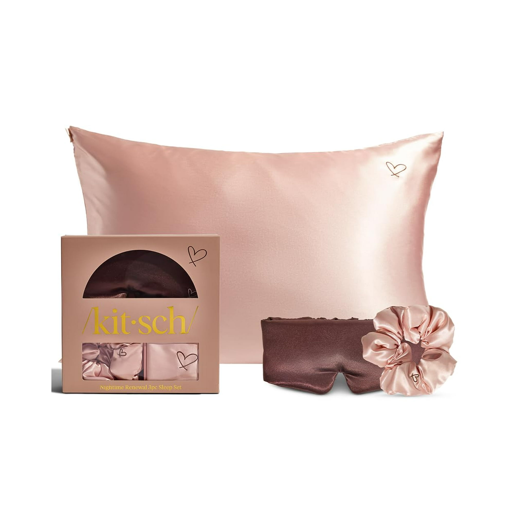Set De Cama Kitsch Nighttime Renewal Con Funda De Almohada Satinada