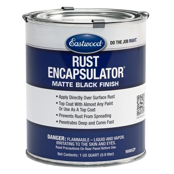 Pintura encapsuladora de óxido Eastwood Original, negro mate, 946 ml