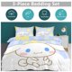 thumbnail image 2 of 3PCS Cinnamoroll Bedding Set Comforter Duvet Cover Set Quilt Cover for Kids Teens Bedroom Decoration, 2 of 5