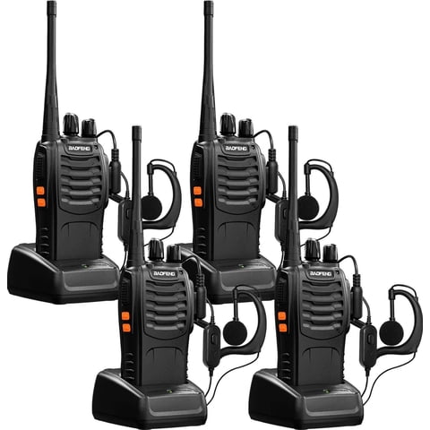 Baofeng Bf-888S Radio Portátil Uhf 16 Canales 5W Batería 1500Mah(4Pcs)