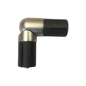Metalhsa - Codo Articulado Satín Para Barras De Cortina 28 Mm