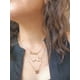thumbnail image 3 of Collar Multicapa 3 En 1 Colgantes Zodiaco Geminis baño de oro 14kl, 3 of 6
