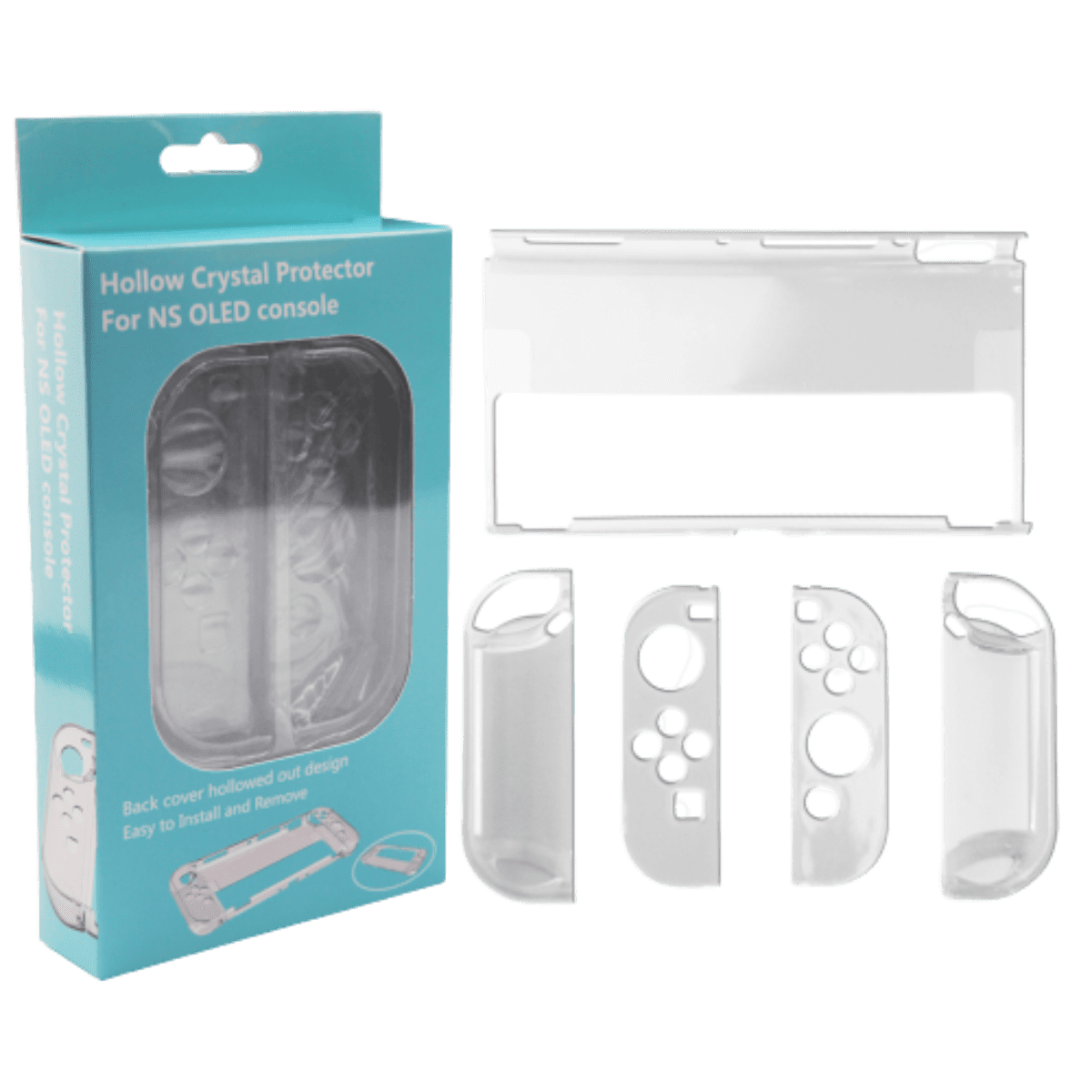 Genérica - Carcasa Protector Transparente Para Nintendo Switch Oled