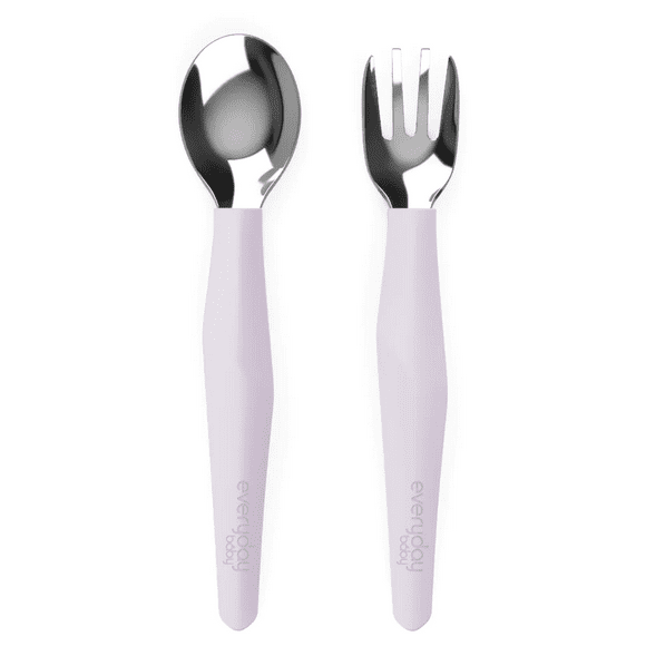 Pack De 2 Cubiertos Metálicos Lavanda