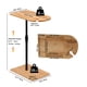 thumbnail image 3 of Couch Tray Table Bamboo Height Adjustable Side Table for Sofa C-shaped Oval End Tables with Slots for Bed & Chairs in Living Room & Bedroom (Oval + Rectangle), 3 of 3