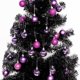 thumbnail image 3 of Adornos colgantes navideños Lulu Home 34 bolas moradas de 4 cm, 3 of 7