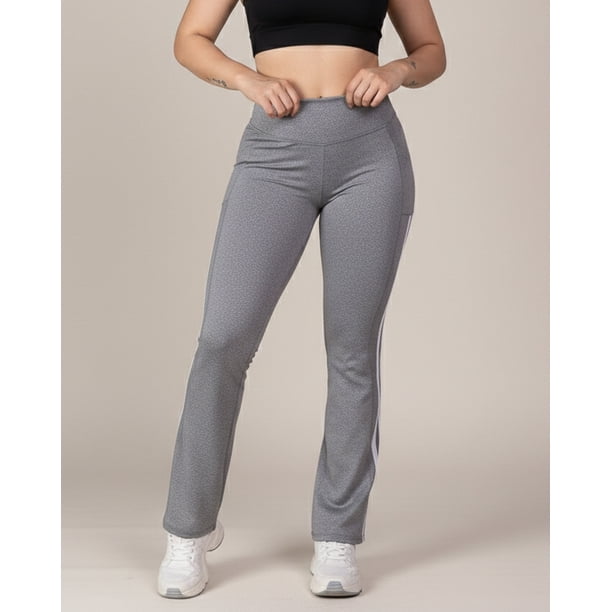 Calza Flare Mujer Tiro Alto con Bolsillos