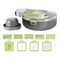 Genérico - Cortador Rebanador De Verduras 9 En 1 Multifunción